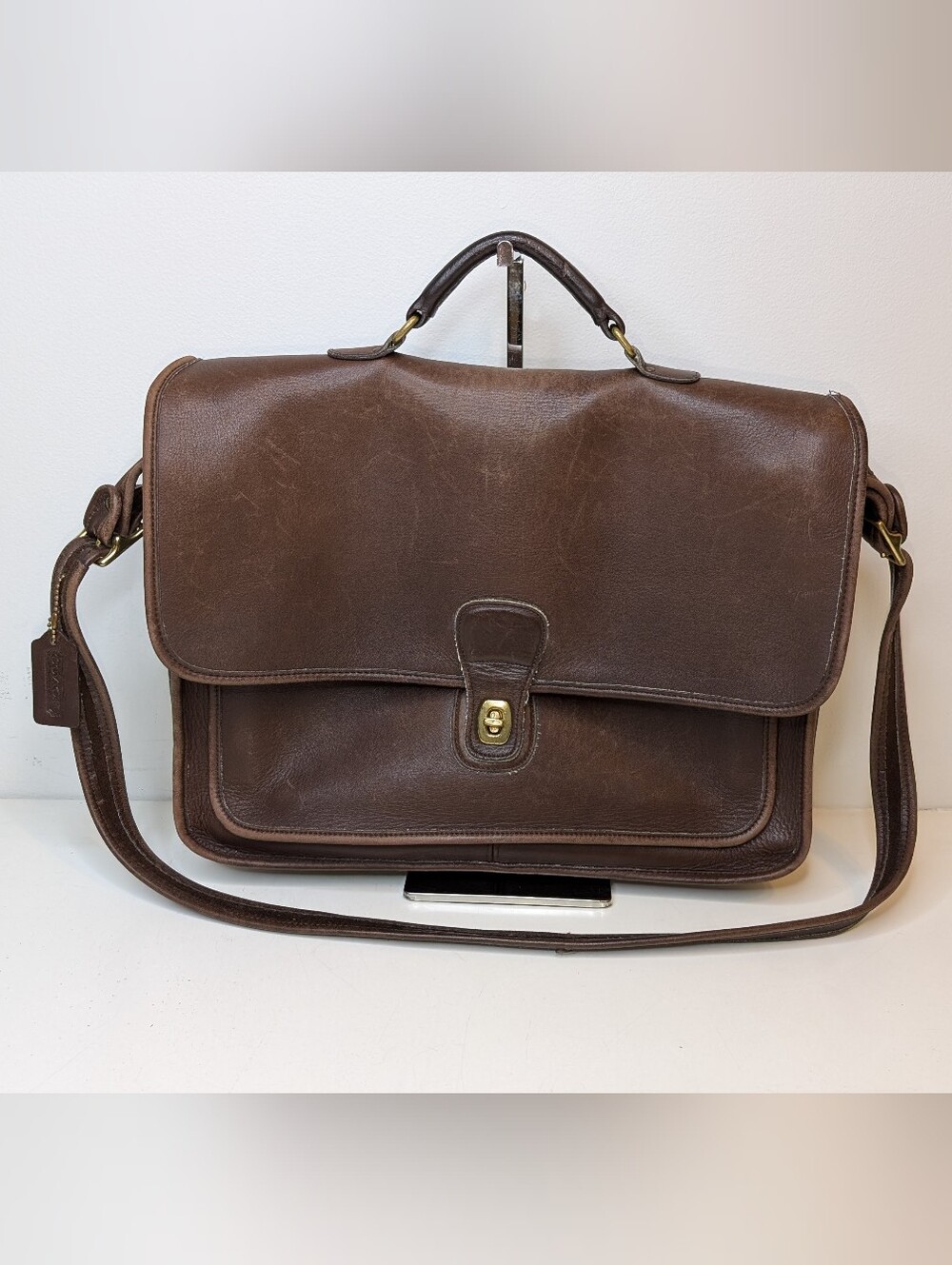 Coach 5180 Brown Metropolitan Briefcase USA Brass Devil Wears Prada 2
